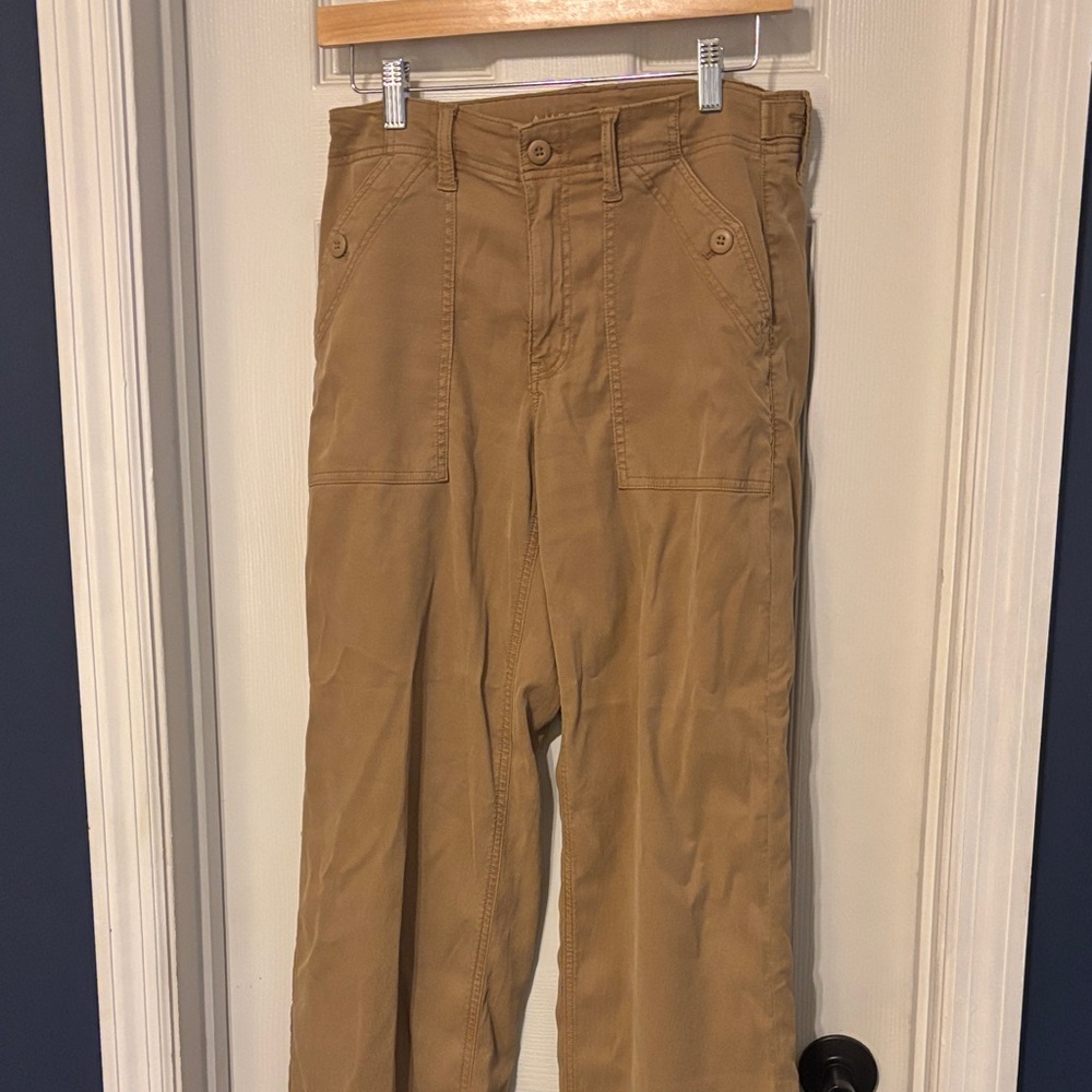 AE bootcut tan pants